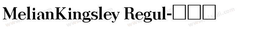 MelianKingsley Regul字体转换